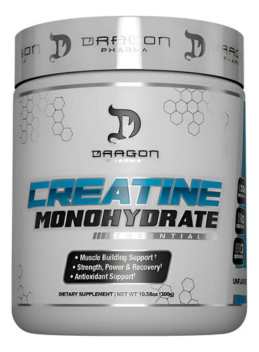 Creatina Monohidratada 300gr Dragon Pharma Sabor Sin Sabor