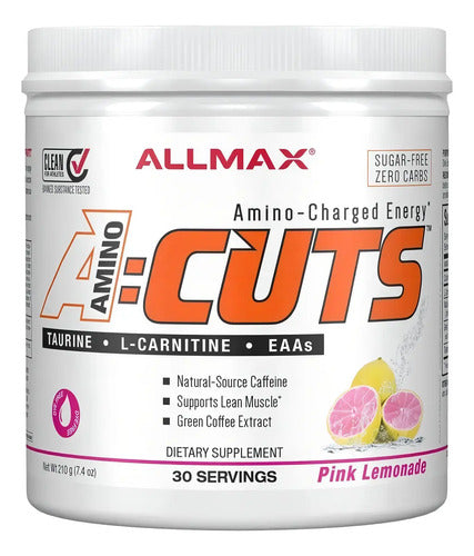 Aminoácidos Allmax Amino Cuts Bcaa 30 Porciones Piña Colada