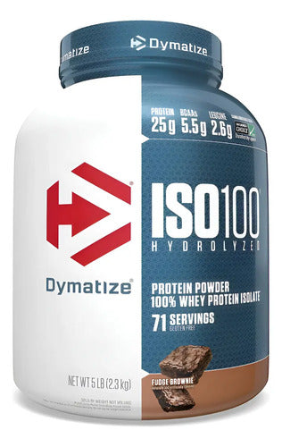 Suplemento Dymatize Whey Iso-100 2.3kg En Polvo Sabor Fudge Brownie