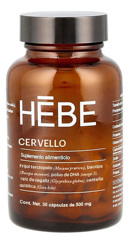 Suplemento Deportivo Sesen Hebe Cervello Bacopa Dha Omega 3 Cápsulas Sin Sabor