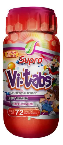 Vitaminas Supra Vi Tabs En Cápsulas Con Sabor A Frutas Para Jóvenes
