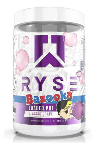 Ryse Up Supplements Loaded Pre Entreno 30 Serv Sabor Bazooka Classic Grape