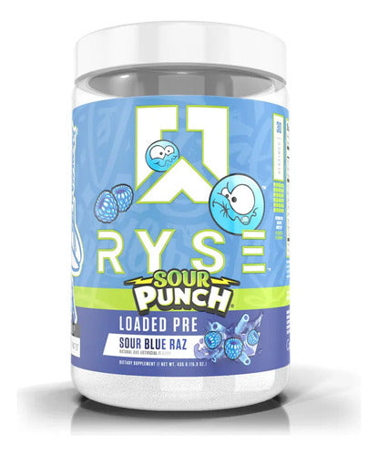 Ryse Up Supplements Loaded Pre Entreno 30 Serv Sabor Sour Blue Raz