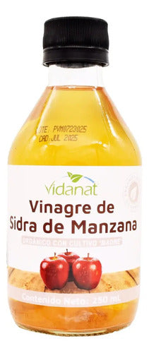 Vinagre De Sidra De Manzana 250 Ml | Orgánico Y Natural Vidanat