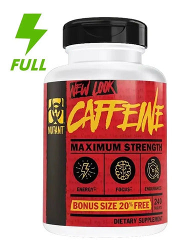 Cafeina Mutant Caffeine 240 Tabs Energia Pre Entreno Sf Cf2 Sabor Sin Sabor