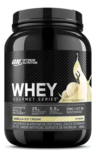 Proteína De Suero 100% On Gourmet, 900 G - Optimum Nutrition Sabor Baunilha