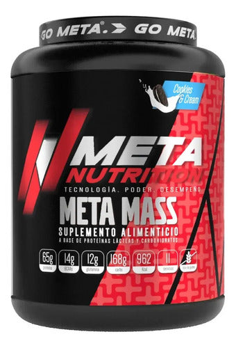 Proteina Meta Nutrition Meta Mass 2.72 Kg (6 Libras) Sabor Cookies And Cream Cookies & Cream Cookies & Cream