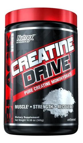 Creatina En Polvo Nutrex Research Creatine Drive 300 G, Sin Sabor