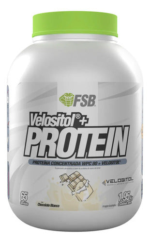 Proteína Wpc 80 + Velositol Fsb Chocolate Blanco 1.95 Kg Chocolate Blanco