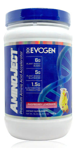 Evogen Aminoject Bcaa En Polvo 30 Servings Sabor Raspberry Lemonade Limonada De Frambuesa