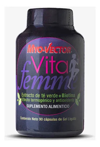 Vita Femme Myo-vector Te Verde + Biotina 90 Caps Sin Sabor