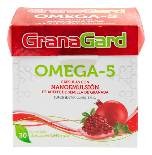 Cápsulas Granagard Omega-5 De Granada, Suplemento Nutricional