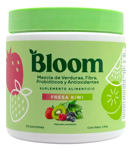 Bloom Greens Fibra Probioticos 145 G Fresa Kiwi Kps Kiwi Fresa