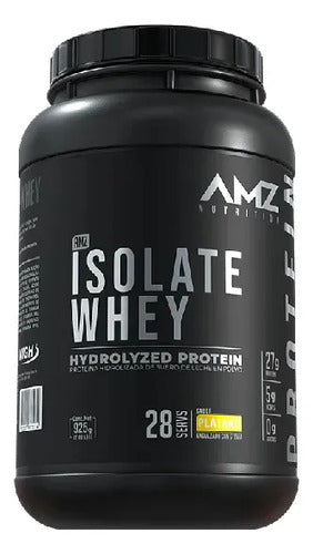 Proteina Amz Isolate Whey 2lbs 925g 28 Serv Sabor Platano