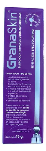Suero Contorno De Ojos Granaskin Granagard Antiarrugas 15 Gr Todo Tipo De Piel Día/noche