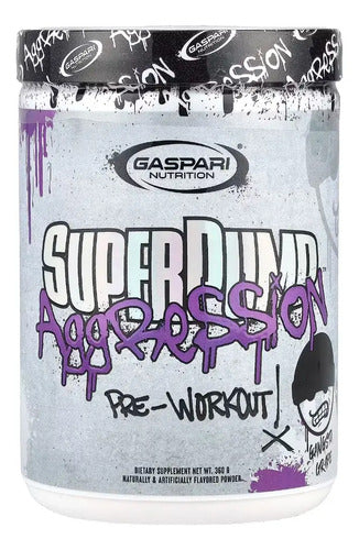 Pre Entreno Superpump Aggression Gangsta Grape 20/40 Pre Workout Suplemento Gaspari Nutrition Entrenamiento Uva
