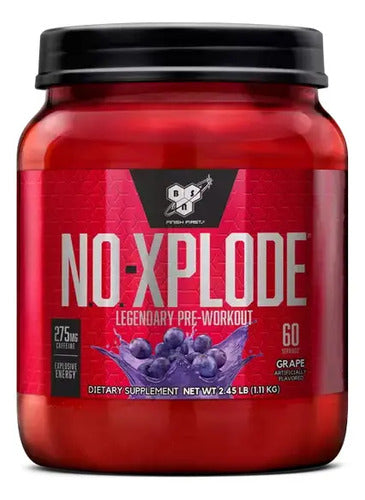 Pre Entreno Bsn No Xplode 3.0 60 Servicios Los Sabores Sabor Grape Uva