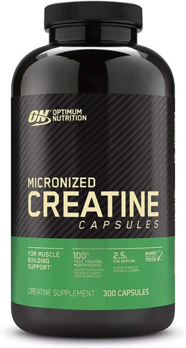 Creatina Micronizada Optimum Nutrition 300 Capsulas 150 Serv Sin Sabor