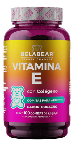 Solanum Vitamina E Sabor Durazno 100 Gomitas By Belabear