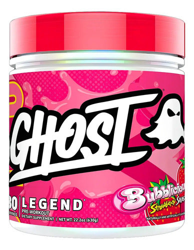 Ghost Legend V4 Pre-workout Bubblicious Strawberry 30 Serv Sabor Bubblicious Strawberry Splash