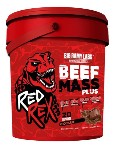 Red Rex Beef Mass Gainer 15lb Chocolate Verdadero Carnivor
