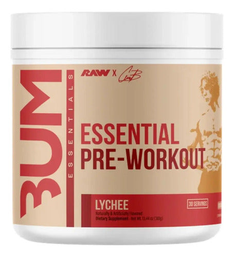 Cbum Essential Pre Entreno 30 Servicios Sabor Lychee 381 Gr