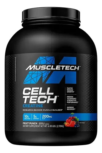 Suplemento En Polvo Muscletech Cell-tech Intra Treino Creatina De Cell-tech Sabor Ponche De Frutas X 2.72kg