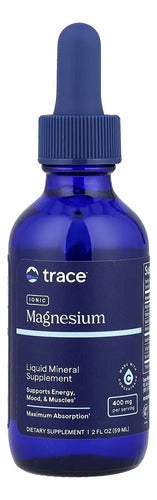 Trace Minerals Magnesio Líquido Iónico 400mg Sin Sabor 59ml Vegano