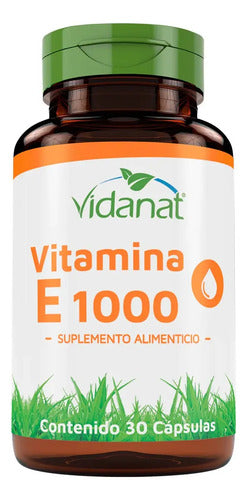 Vitamina E 1000 30 Cápsulas Vidanat Sabor Sin Sabor
