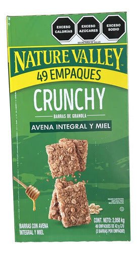 Nature Valley Crunchy Caja Jumbo De 98 Barras En 49 Empaques