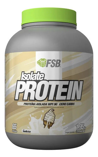 Proteina Whey Isolate Protein Fsb 1.95kg 65 Servicios Wpi Sabor Vainilla Ice