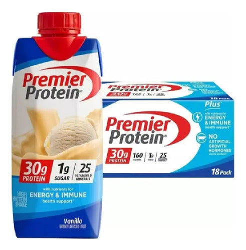 Malteada Con Proteína Premier Protein 18 Envases De 325 Ml Sabor Vainilla