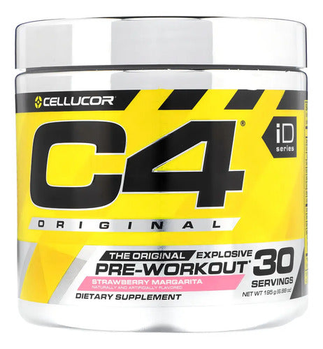 Suplemento En Polvo Cellucor C4 Original Aminoácido Sabor Strawberry Margarita En Pote De 180g Margarita De Fresa