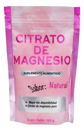 Citrato De Magnesio En Polvo Sabor Natural Joy Natura 150 Gr Natural