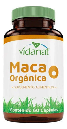 Suplemento Alimenticio De Maca Organica 60 Caps Vidanat Sabor Sin Sabor Sin Sabor