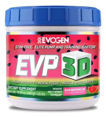 Evogen Evp 3d 40 Servicios Sabor Sour Watermelon