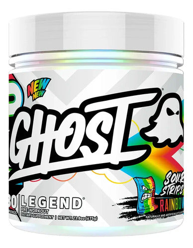 Ghost Legend Pre Entreno 30 Servicios Sabor Sour Strips Rainbow