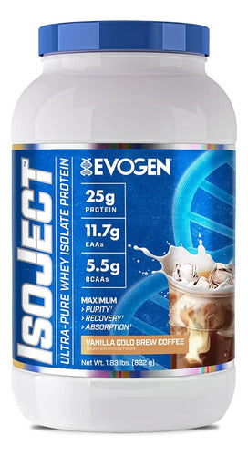 Proteina Isolate Evogen Isoject 1.77 Lbs Variedad De Sabores Sabor Vanilla Cold Brew Coffee