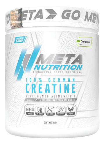 Creatina Sello Creapure Meta Nutrition 750 Grs 150 Serv Sabor Sin Sabor