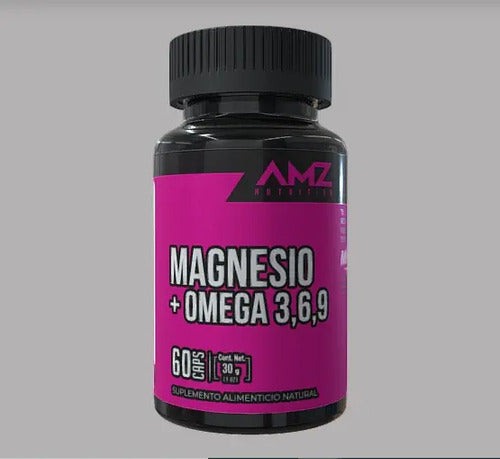 Amz Magnesio Y Omega 3, 6, 9 60 Capsulas Sin Sabor