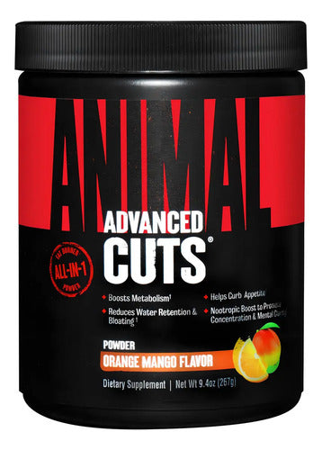 Universal Animal Cuts Powder Polvo 42 Servicios Termogenico Sabor Orange Mango