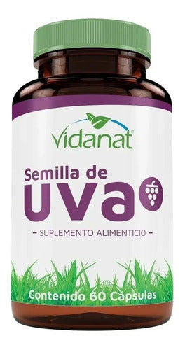Semilla De Uva 60 Cápsulas Vidanat Sabor Sin Sabor