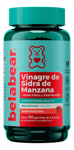Vinagre Sidra De Manzana Solanum Belabear 90 Gomitas Manzana