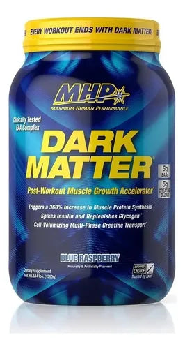 Dark Matter Mhp Post Entreno Creatina Carbs Eaa 20 Servicios Sabor Blue Raspberry Frambuesa Azul