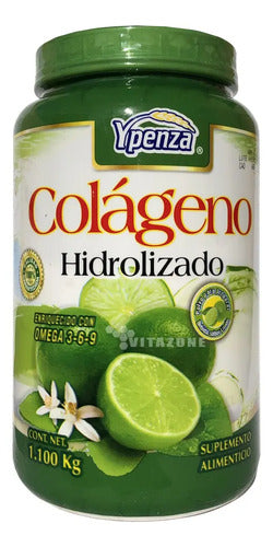 Colágeno Hidrolizado Ypenza 1.1kg Sabor Limón Con Omega Y Vitaminas