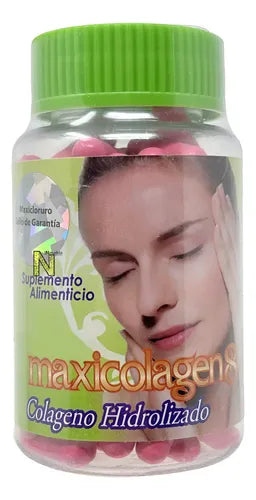 Maxicolagen8 Colageno Hidrolizado (100 Caps) Maxicloruro Sabor Natural