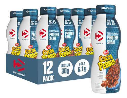 Malteada De Proteina Protein Shake Dymatize 12 Envases 340 Ml Cocoa Pebbles