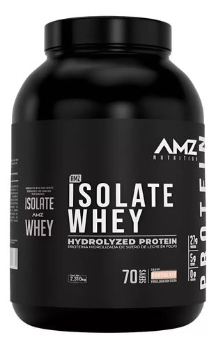 Amz Proteina Isolate Whey 5lbs / 2.310kg / 70 Porciones Sabor Chocolate