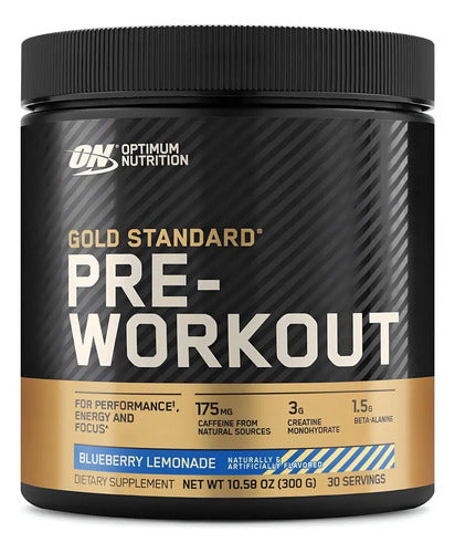 Pre Entreno Optimum Nutrition En Polvo Sabor Blueberry Lemonade De 300g Limonada De Arándanos