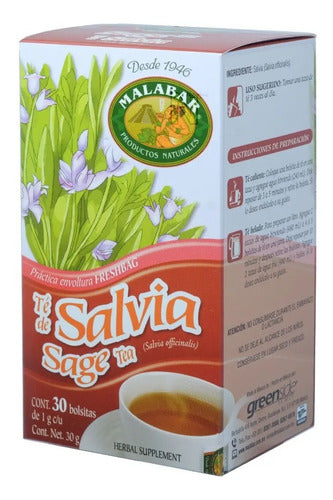 Te De Salvia 30 Sobres Malabar Greenside